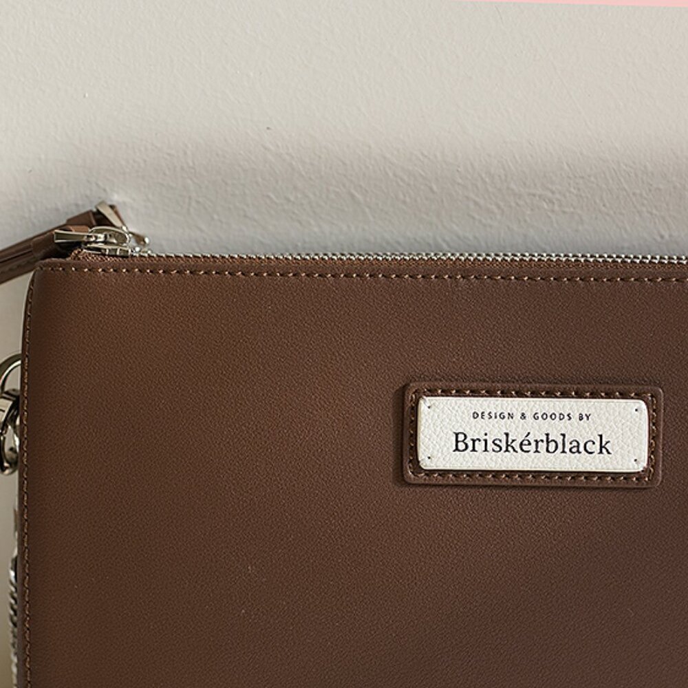Briskerblack Slogan Crossbody Bag – "No Coffee No Life" Leather Shoulder Bag - Picture 10 of 16